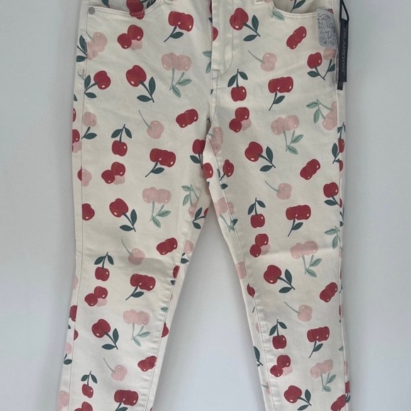 NWT Free People X BlankNYC - Cherry Print Pants, Size 27 - Picture 4 of 12